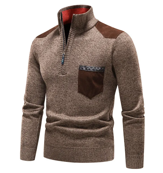 Cozy Plush Quarter-Zip Sweater
