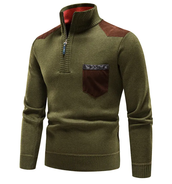 Cozy Plush Quarter-Zip Sweater