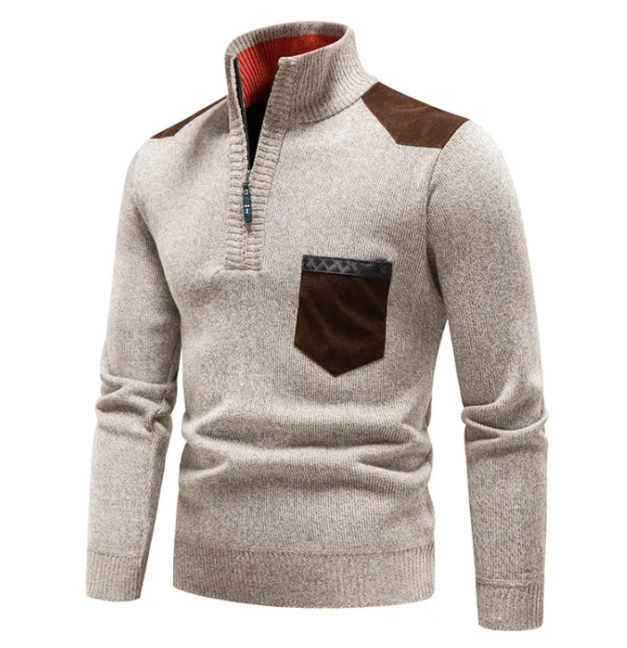 Cozy Plush Quarter-Zip Sweater