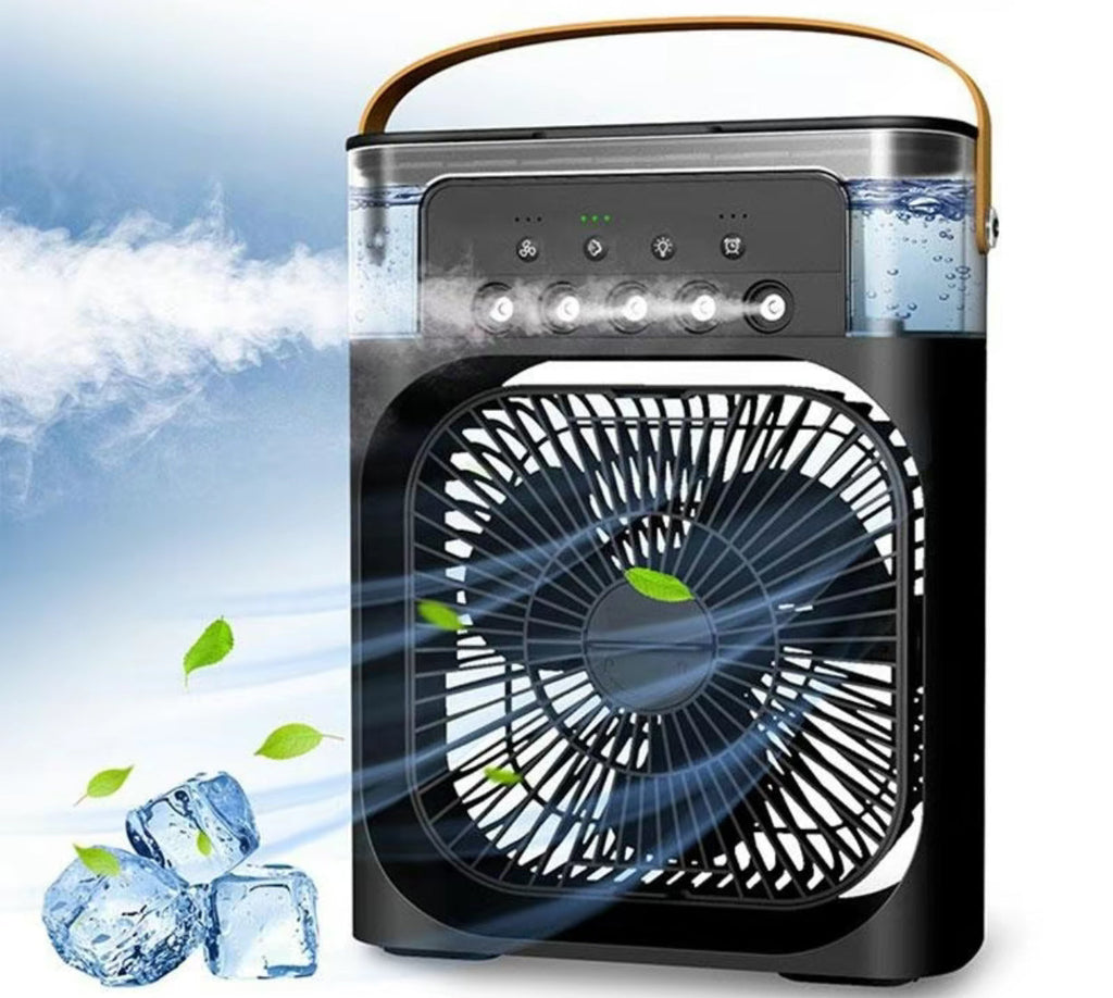 Portable 3-in-1 Air Cooler Fan – Mini AC for Room, Office & Car | Fast Cooling + Humidifier | Ships from USA 🇺🇸 | TikTok & Amazon Hot Seller!